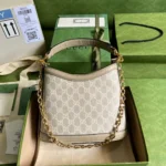 Gucci Handle Bag with Gucci Like Auth Logo Pattern 25x21cm - Image 3