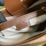 Gucci Handle Women's Cowhide Handbag with GC Like Auth Logo Pattern 25x21cm - Image 3