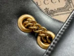 Gucci Marmont Like Auth Luxury Women's Black Handbag 22cm - Image 7