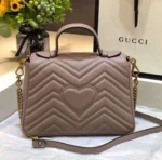 Gucci Marmont Top Handle Like Auth Women's Handbag with Gold Buckle 27cm - Image 7