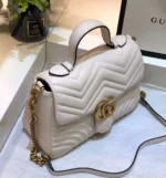 Gucci Marmont Top Handle Rep 11 Handbag High Quality White 27cm - Image 8