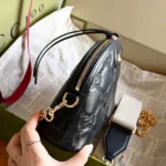 Gucci Matelasse Like Auth Bag with Embossed GC Pattern 21cm - Image 2