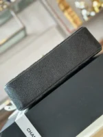 Chanel Classic 11 Handbags Womans Black Leather Lock Silver 23cm - Image 5