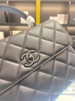 Chanel Trendy Replica 11 Brown Leather Full Box Handbags 25cm - Image 5