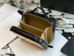Chanel Vanity Case Black Yellow Replica 1:1 Box Form Handbags 19cm - Image 6