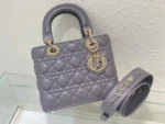 Dior Lady ABC Super Quality Gray Handbag 20cm - Image 3