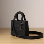 Dior Lady Matte Women's Black Handbag 20cm - Image 3