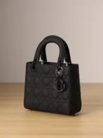 Dior Lady Matte Women's Black Handbag 20cm - Image 2