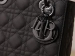 Dior Lady Matte Women's Black Handbag 20cm - Image 6