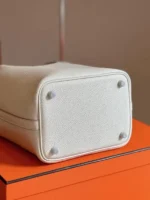 Hermes Picotin 18 White Togo Leather Sliver Hardware - Image 7