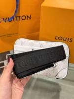 Louis Vuitton LV Alpha Monogram White Handbag 24x16x8cm - Image 6