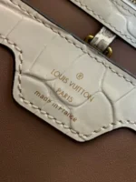 Louis Vuitton LV Capucines Crocodile Leather Handbag with Gold Buckle 31cm - Image 9