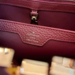 Louis Vuitton LV Capucines Womans Dark Red Handbags 27x21x10cm - Image 4
