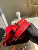 Louis Vuitton LV NeoNoe Handle Red Handbags Monogram 26x22x27cm - Image 5