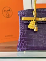 Tui Xach Hermes Birkin Crocodile Mix 2 Mau Like Auth Van Da Ca Sau 30cm 3 1