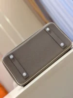 Hermes Birkin 25 Gray/Beige Customize Palladium Hardware - Image 6