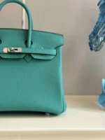 Tui Xach Hermes Birkin PHW Da Togo Mau Xanh Ocean Sieu Cap 25cm 5