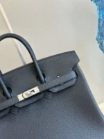 Hermes Birkin 30 Dakr Blue Togo Leather Palladium Hardware - Image 4
