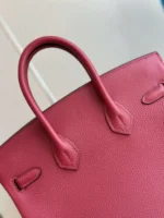 Hermes Birkin PHW Da Togo Handbags Dark Red 25cm - Image 2
