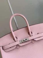 Hermes Birkin 25 Rose Pink Togo Leather Palladium Hardware - Image 2