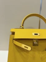 Hermes Kelly 25 Lime Fluo Yellow Epsom Gold Hardware - Image 3