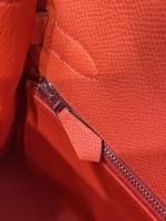 Hermes Kelly 28 Pink Rose Epsom Leather Palladium Hardware - Image 6