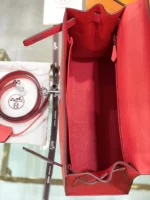 Hermes Kelly 28 Pink Rose Epsom Leather Palladium Hardware - Image 5