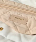 Chanel 11 Handbag 22 Shopping Womans White Smooth Leather 35cm - Image 4