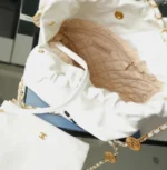 Chanel 11 Handbag 22 Shopping Womans White Smooth Leather 35cm - Image 6