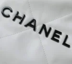 Chanel 11 Handbag 22 Shopping Womans White Smooth Leather 35cm - Image 5