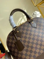 Louis Vuitton Damier Ebene Alma PM Caro Pattern Handbags 32mm - Image 4