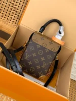 Louis Vuitton LV Camera Box Monogram Like Auth Handbags 12.5×17.6x6cm - Image 2