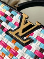 Louis Vuitton LV Capucines Plaid Pattern Handbags 27x18x9cm - Image 5