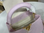 Louis Vuitton LV Capucines Like Auth Handbags Purple Womans 21x14x8cm - Image 4