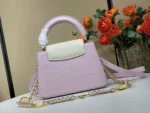 Louis Vuitton LV Capucines Like Auth Handbags Purple Womans 21x14x8cm - Image 2
