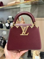 Louis Vuitton LV Capucines Handbags Stone Pattern 21cm