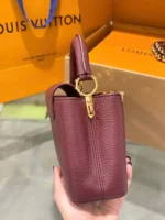 Louis Vuitton LV Capucines Handbags Stone Pattern 21cm - Image 3