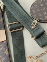 Louis Vuitton LV Multi Pochette Handle Fabric Green Handbags Monogram 24x16x6cm - Image 8