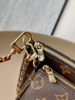 Louis Vuitton LV Multi Pochette Handle Fabric Green Handbags Monogram 24x16x6cm - Image 7