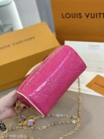 Louis Vuitton LV Nano Speedy Pink Shiny Leather Handbags 16x10x7,5cm - Image 4