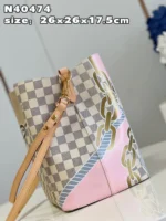 Louis Vuitton LV Neonoe BB Lock Pattern Like Auth Handbags 26cm - Image 6