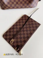 Louis Vuitton LV Neverfull Checkered Pattern Handbags 32x29x17cm - Image 7