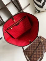 Louis Vuitton LV Neverfull Checkered Pattern Handbags 32x29x17cm - Image 2