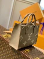 Louis Vuitton LV Onthego Womans Grey Cowhide Leather Handbags 25cm - Image 2