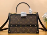 Louis Vuitton LV Petite Malle LV Monogram Pattern Like Auth Handbags 24x16x13cm - Image 2