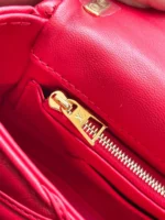 Louis Vuitton LV Twist Like Auth Womans Red Handbags Smooth Leather 23cm - Image 5