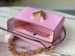 Louis Vuitton LV Twist Pink Handbags With Lock Gold 24cm - Image 3