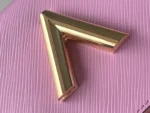 Louis Vuitton LV Twist Pink Handbags With Lock Gold 24cm - Image 4