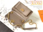 Louis Vuitton LV Vavin Super High Quality Brown Women's Handbag with Sunken Monogram Pattern 25x18x10cm - Image 2