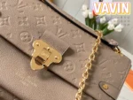 Louis Vuitton LV Vavin Super High Quality Brown Women's Handbag with Sunken Monogram Pattern 25x18x10cm - Image 3
